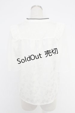 画像2: axes femme / オリエンタルチャイナジャカードブラウス  白 T-25-12-03-001-AX-BL-SA-ZI