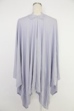 画像2: axes femme / バラ釦付UVイレヘムポンチョ  ラベンダー T-25-12-03-013-AX-TO-SA-ZI (2)