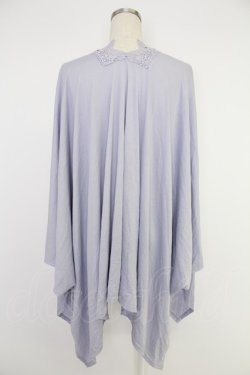 画像2: axes femme / バラ釦付UVイレヘムポンチョ  ラベンダー T-25-12-03-013-AX-TO-SA-ZT