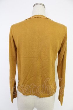 画像2: axes femme / 刺繍入りHot femmeカーディガン  マスタード T-25-12-03-015-AX-TO-SA-ZT