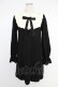 画像1: axes femme / ヨーク切替ニットワンピース  ブラック T-25-12-03-023-AX-OP-SA-ZT (1)