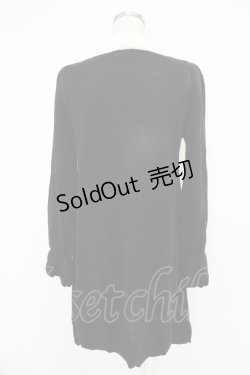 画像2: axes femme / ヨーク切替ニットワンピース  ブラック T-25-12-03-023-AX-OP-SA-ZI