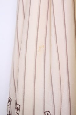 画像3: axes femme POETIQUE / アリス刺繍ストライプジャンパースカート  アイボリーＸブラウン T-25-12-03-025-AX-OP-SA-ZT