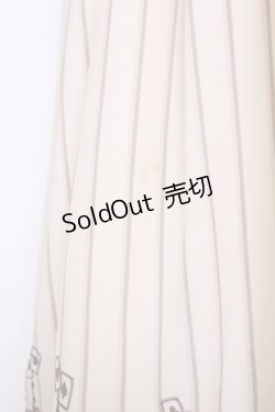 画像3: axes femme POETIQUE / アリス刺繍ストライプジャンパースカート  アイボリーＸブラウン T-25-12-03-025-AX-OP-SA-ZI