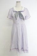 axes femme POETIQUE / フィッシュテールセーラーワンピース  ラベンダー T-25-12-03-027-AX-OP-SA-ZT