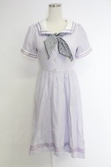 axes femme POETIQUE / フィッシュテールセーラーワンピース  ラベンダー T-25-12-03-027-AX-OP-SA-ZI