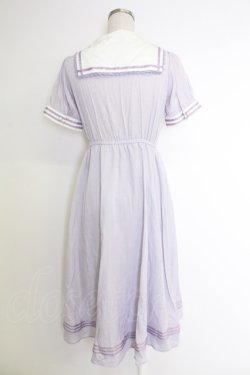 画像2: axes femme POETIQUE / フィッシュテールセーラーワンピース  ラベンダー T-25-12-03-027-AX-OP-SA-ZT