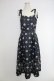 画像1: axes femme / ブーケ柄ドットワンピース  ネイビー T-25-12-03-033-AX-OP-SA-ZT (1)