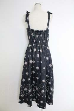 画像2: axes femme / ブーケ柄ドットワンピース  ネイビー T-25-12-03-033-AX-OP-SA-ZT