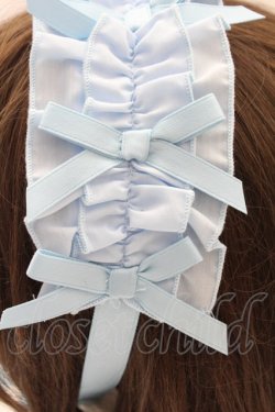 画像3: Chalmiere / フリルヘッドドレス  サックス T-25-12-04-036-LO-AC-SA-ZT