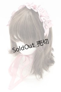 Chalmiere / フリルヘッドドレス  ピンク T-25-12-04-037-LO-AC-SA-ZT