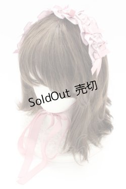 画像1: Chalmiere / フリルヘッドドレス  ピンク T-25-12-04-037-LO-AC-SA-ZT