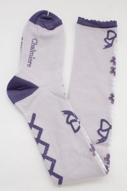 画像1: Chalmiere / フローラパールオーバーニー  ラベンダー T-25-12-04-010-LO-ZA-SA-ZT