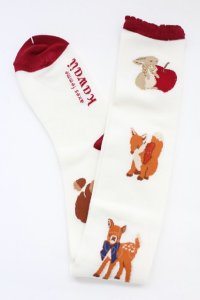 axes femme kawaii / 森のケーキ屋さんオーバーニー  キナリ T-25-12-04-012-AX-ZA-SA-ZT