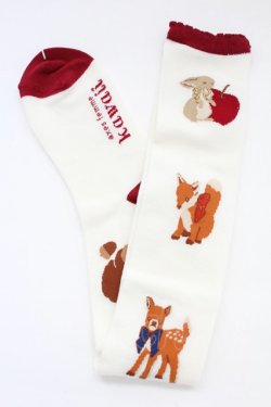 画像1: axes femme kawaii / 森のケーキ屋さんオーバーニー  キナリ T-25-12-04-012-AX-ZA-SA-ZT