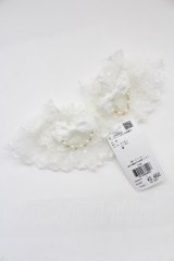 axes femme kawaii / ファンシーリボンお袖留め  ホワイト T-25-12-04-013-AX-ZA-SA-ZT