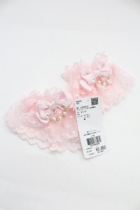 axes femme kawaii / ファンシーリボンお袖留め  ピンク T-25-12-04-016-AX-ZA-SA-ZT
