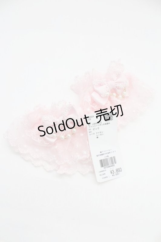 画像1: axes femme Kawaii / ファンシーリボンお袖留め  ピンク T-25-12-04-016-AX-ZA-SA-ZT437-F007 (1)