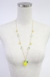 画像1: axes femme / フルーツモチーフネックレス  イエロー T-25-12-04-020-AX-AC-SA-ZT437-F007 (1)