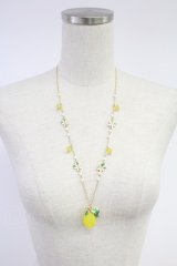 axes femme / フルーツモチーフネックレス  イエロー T-25-12-04-020-AX-AC-SA-ZT