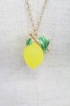 画像2: axes femme / フルーツモチーフネックレス  イエロー T-25-12-04-020-AX-AC-SA-ZT437-F007 (2)