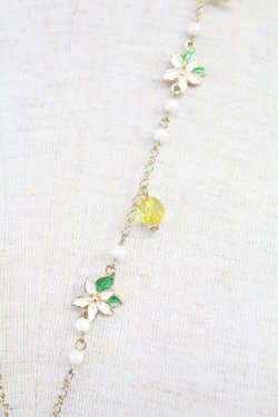画像3: axes femme / フルーツモチーフネックレス  イエロー T-25-12-04-020-AX-AC-SA-ZT