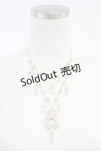 axes femme POETIQUE / アラビアンネックレス  ブルー T-25-12-04-021-AX-AC-SA-ZT