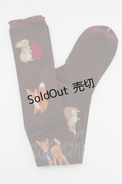 画像2: axes femme Kawaii / 森のケーキ屋さんオーバーニー  ブラウン T-25-12-04-003-AX-ZA-SA-ZT434