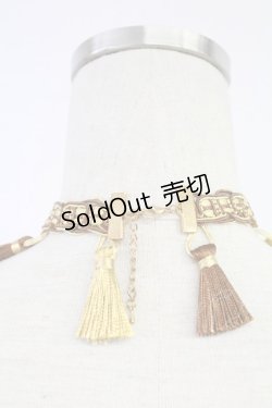 画像2: axes femme / タッセルブレードチョーカー  イエロー T-25-12-04-025-AX-ZA-SA-ZT437-F007