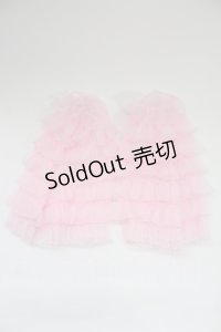 Chalmiere / シアーフリルレッグカバー  ピンク T-25-12-04-027-LO-ZA-SA-ZT