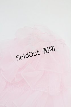 画像3: Chalmiere / シアーフリルレッグカバー  ピンク T-25-12-04-027-LO-ZA-SA-ZT