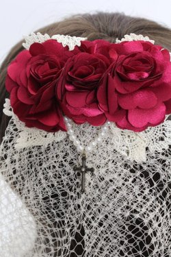 画像2: axes femme / プリエールヘッドドレス  キナリ T-25-12-04-032-AX-AC-SA-ZT