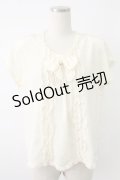 INGEBORG / レース配色プルブラウス  アイボリー T-25-12-07-001-LO-TO-OW-ZT492