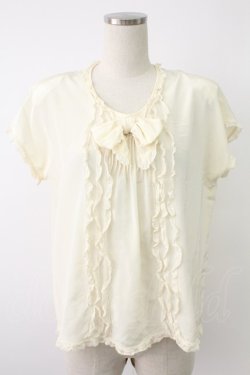 画像1: INGEBORG / レース配色プルブラウス  アイボリー T-25-12-07-001-LO-TO-OW-ZT