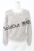 KANEKO ISAO / レオパード柄シャギーニット  ブラウン T-25-12-07-006-EL-TO-OW-ZT389