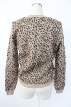 画像2: KANEKO ISAO / レオパード柄シャギーニット  ブラウン T-25-12-07-006-EL-TO-OW-ZT
