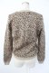 画像2: KANEKO ISAO / レオパード柄シャギーニット  ブラウン T-25-12-07-006-EL-TO-OW-ZT (2)