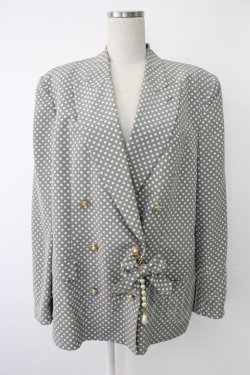 画像1: INGEBORG / ドット柄ジャケット  グレー T-25-12-07-008-LO-JA-OW-ZT