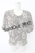 KANEKO ISAO / ペイズリー花柄ブラウス  クロ T-25-12-07-009-EL-BL-OW-ZT389