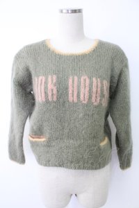 PINK HOUSE / ロゴニット  グリーン T-25-12-07-010-LO-TO-OW-ZT417