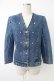 画像1: INGEBORG / ボタン配色デニムジャケット  ブルー T-25-12-07-016-LO-JA-OW-ZT (1)
