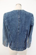 画像2: INGEBORG / ボタン配色デニムジャケット  ブルー T-25-12-07-016-LO-JA-OW-ZT474 (2)