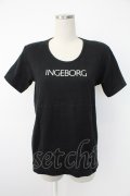 INGEBORG / ロゴptTシャツ  クロ T-25-12-07-019-LO-TO-OW-ZT