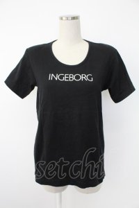 INGEBORG / ロゴptTシャツ  クロ T-25-12-07-019-LO-TO-OW-ZT473