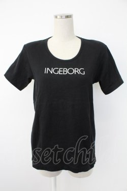 画像1: INGEBORG / ロゴptTシャツ  クロ T-25-12-07-019-LO-TO-OW-ZT