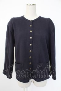 GARDE CORPS WEEKEND / ワッペン使いカーディガン  ネイビー T-25-12-07-020-LO-TO-OW-ZT473