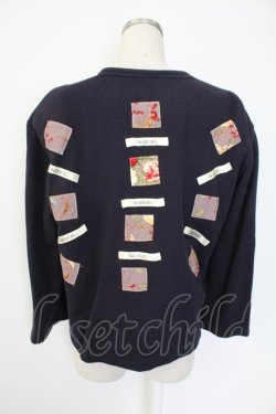 画像2: GARDE CORPS WEEKEND / ワッペン使いカーディガン  ネイビー T-25-12-07-020-LO-TO-OW-ZT