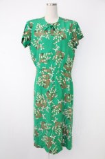 画像1: INGEBORG / すずらん花束ワンピース  グリーン T-25-12-07-022-LO-OP-OW-ZT472 (1)