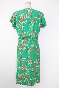 画像2: INGEBORG / すずらん花束ワンピース  グリーン T-25-12-07-022-LO-OP-OW-ZT
