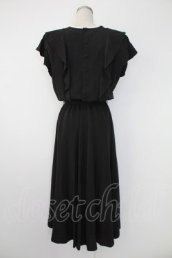 画像2: INGEBORG / ヨーク切り替えフリルワンピース  クロ×シロ T-25-12-07-023-LO-OP-OW-ZT